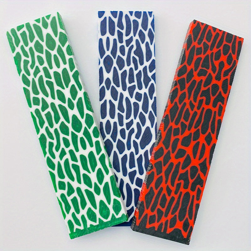 Giraffe Pattern Resin Handle Material for DIY Handle Composite Material Patch