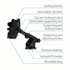 360 Universal Suction Cup Car Phone Holder Windshield Mobile Phone Holder