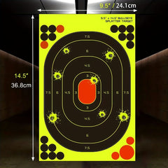 Self Adhesive 13X36 Fluorescent Targets for Practice Highly Visibility