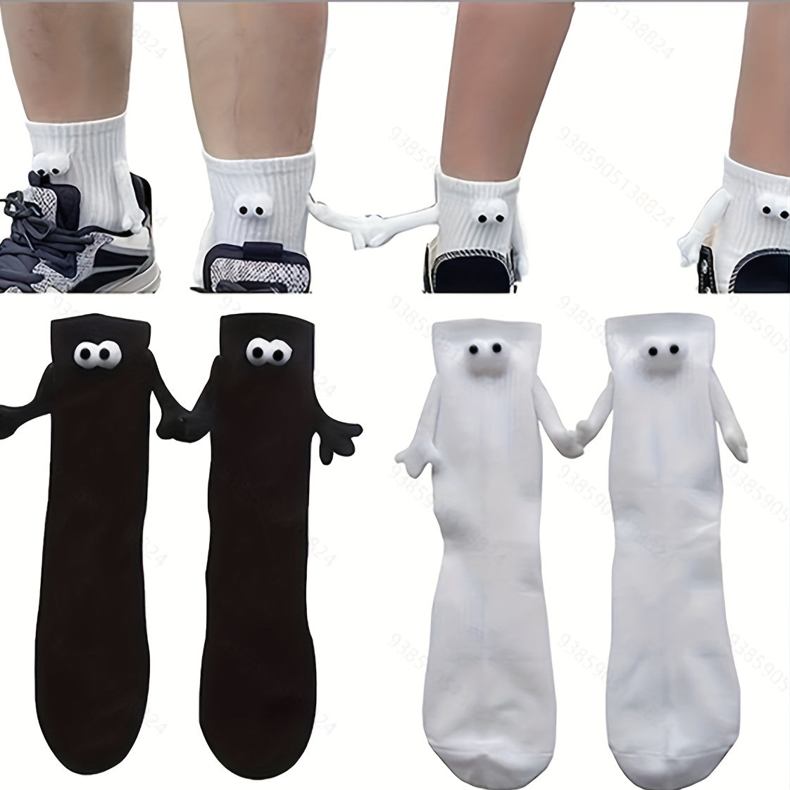 Hand In Hand Magnetic Couples Socks Friends Socks Versatile Mid-tube Gift