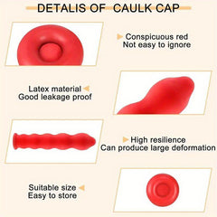 10pcs Glass Glue Tip Protective Cap - Leak Proof Sleeve