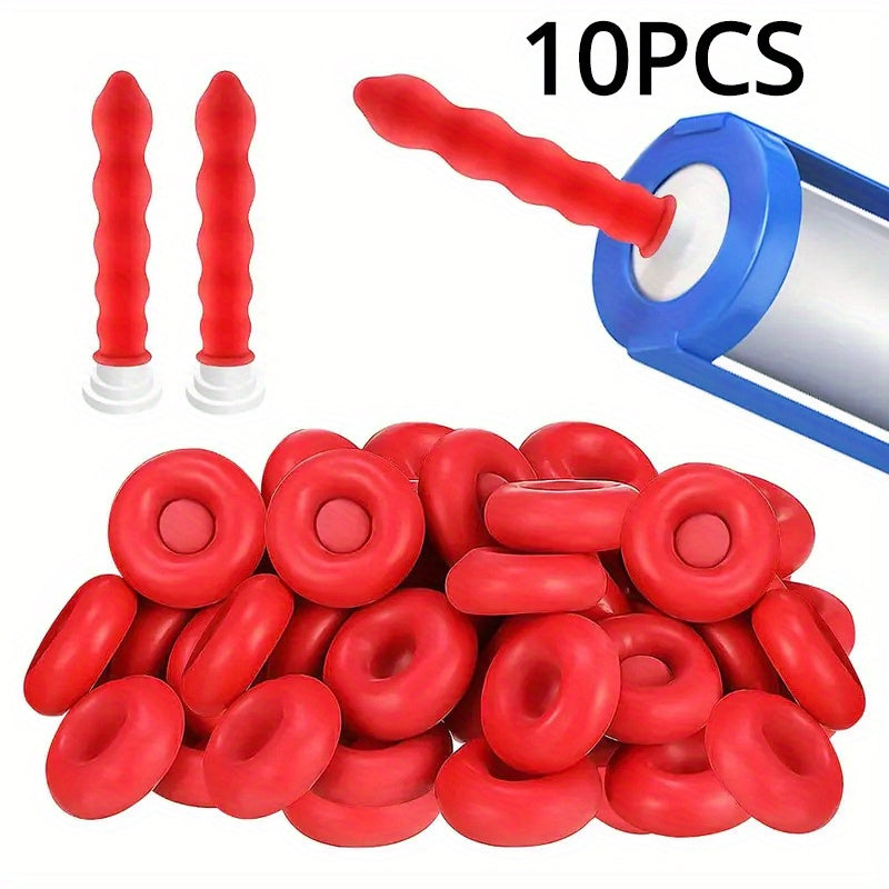 10pcs Glass Glue Tip Protective Cap - Leak Proof Sleeve