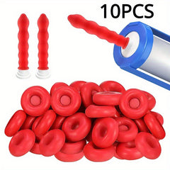 10pcs Glass Glue Tip Protective Cap - Leak Proof Sleeve