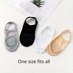 3 Pairs Backless Hollow Anti-skid Silicone Socks For High Heels