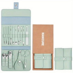 16pcs Portable Nail Clippers Fingernail & Toenail Cutter Manicure Tool