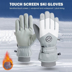 Winter Ski Cycling Gloves Men Women Warm Windproof Waterproof Touch Screen Glove