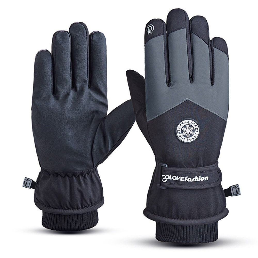 Winter Ski Cycling Gloves Men Women Warm Windproof Waterproof Touch Screen Glove