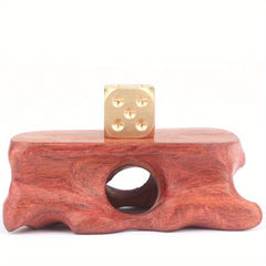 5pcs Brass Dices For Board Game Bar Supplies Random Style