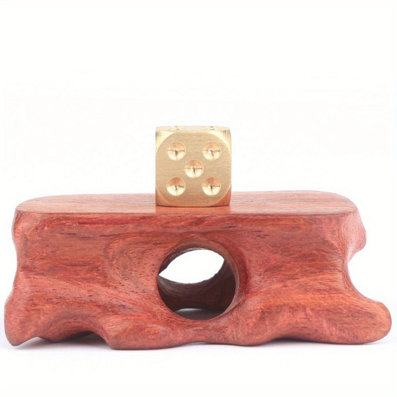 5pcs Brass Dices For Board Game Bar Supplies Random Style