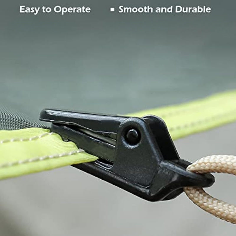 12pcs Tarp Clips Crocodile Tent Awning Clamps Set Heavy Duty Lock Grip Camping