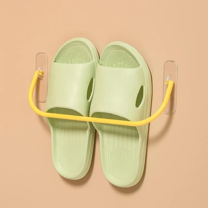 3pcs Punch Slipper Shelf Wall Mounted Shoes Storage Rack