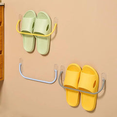 3pcs Punch Slipper Shelf Wall Mounted Shoes Storage Rack