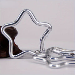Star Shaped Aluminum Carabiner Key Chain for Outdoor Camping