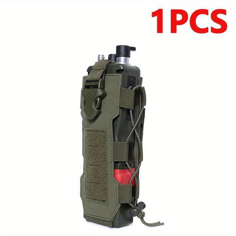 Molle Water Bottle Pouch Bag Travel Hiking Outdoor Drawstring Holder Carrier