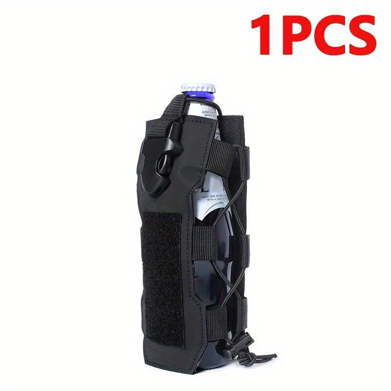 Molle Water Bottle Pouch Bag Travel Hiking Outdoor Drawstring Holder Carrier