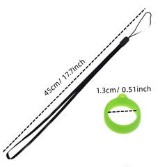 3pcs Silicone Ring Lanyard Kit For Pens