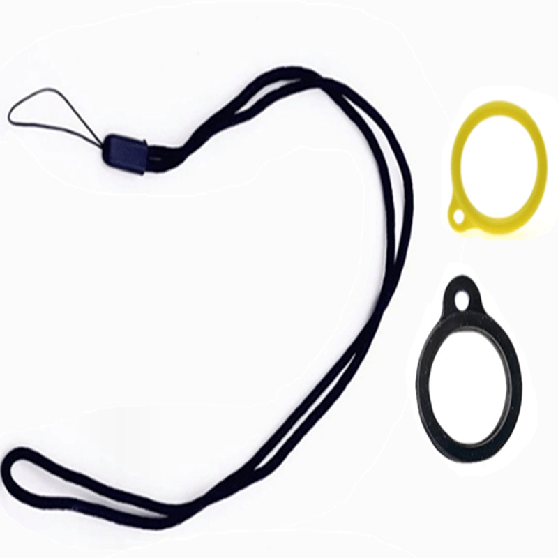 3pcs Silicone Ring Lanyard Kit For Pens