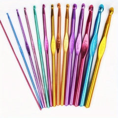 8pcs Colorful Aluminum Crochet Hook Set