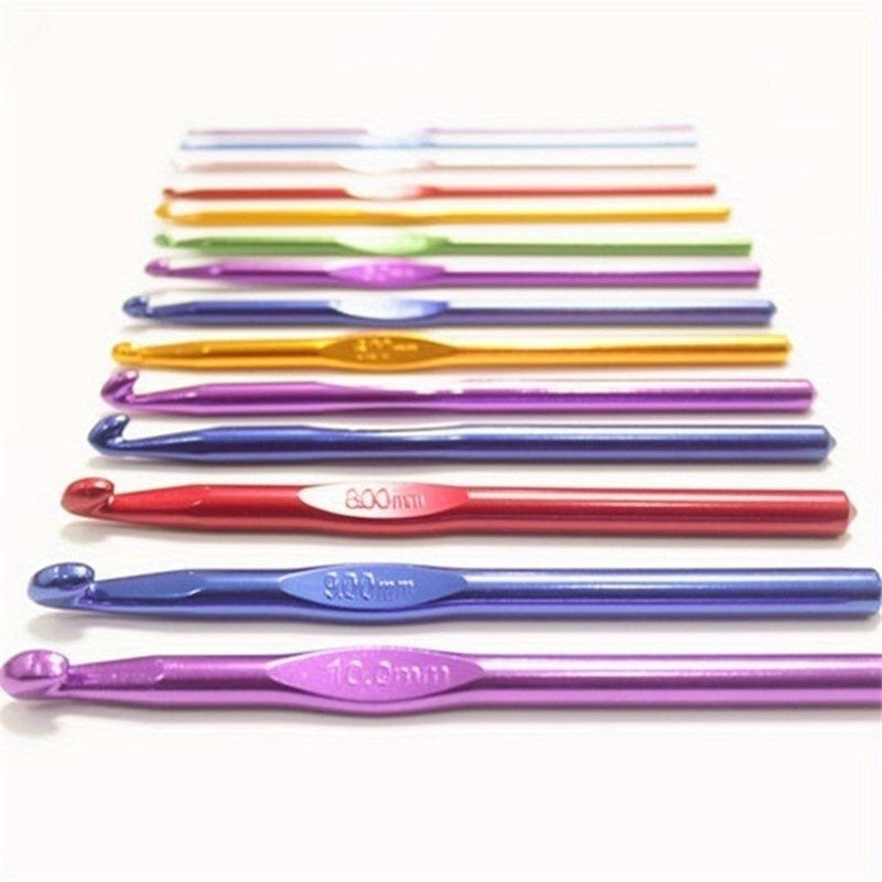 8pcs Colorful Aluminum Crochet Hook Set
