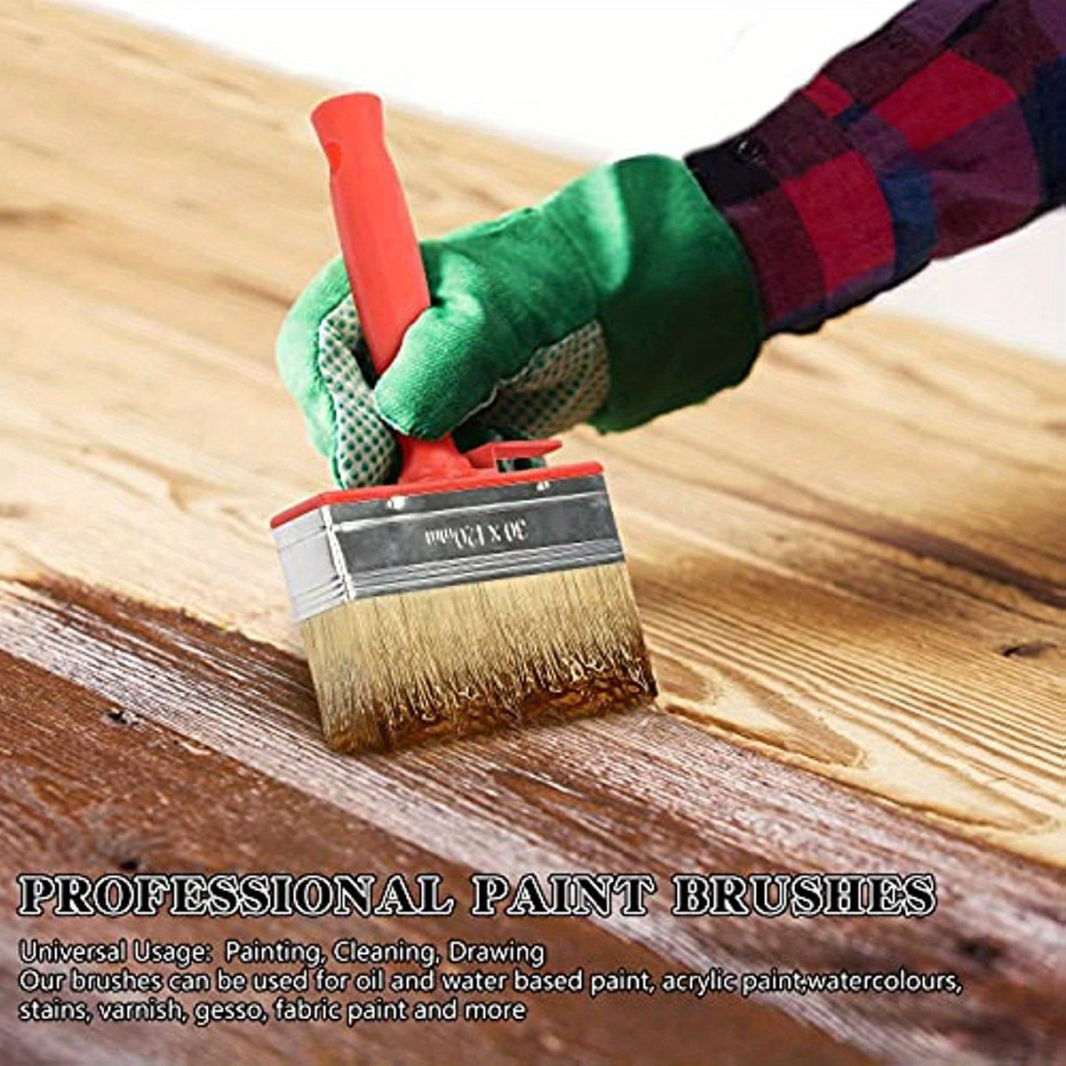 Industrial Plastic Coating Paint Brush Long Hair Wall Decoration Tool