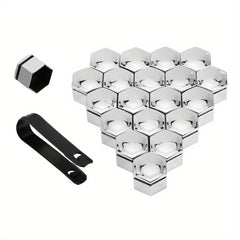 20pcs Car Wheel Nut Cap 17mm Bolt Rims Decoration Dust Proof