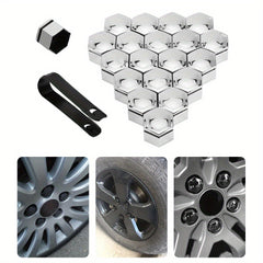 20pcs Car Wheel Nut Cap 17mm Bolt Rims Decoration Dust Proof