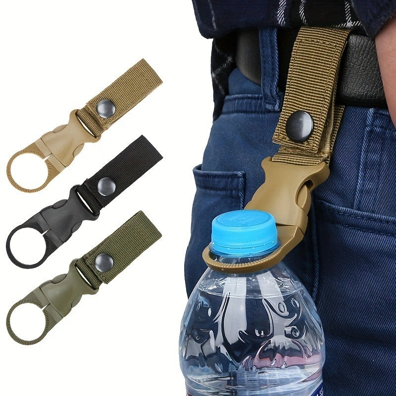 Nylon Keychain Water Bottle Clip Backpack Hanging Key Chain Cup Holder