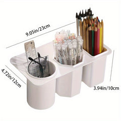 Desktop Storage Box Hangable Pen Cup Pen Organizer