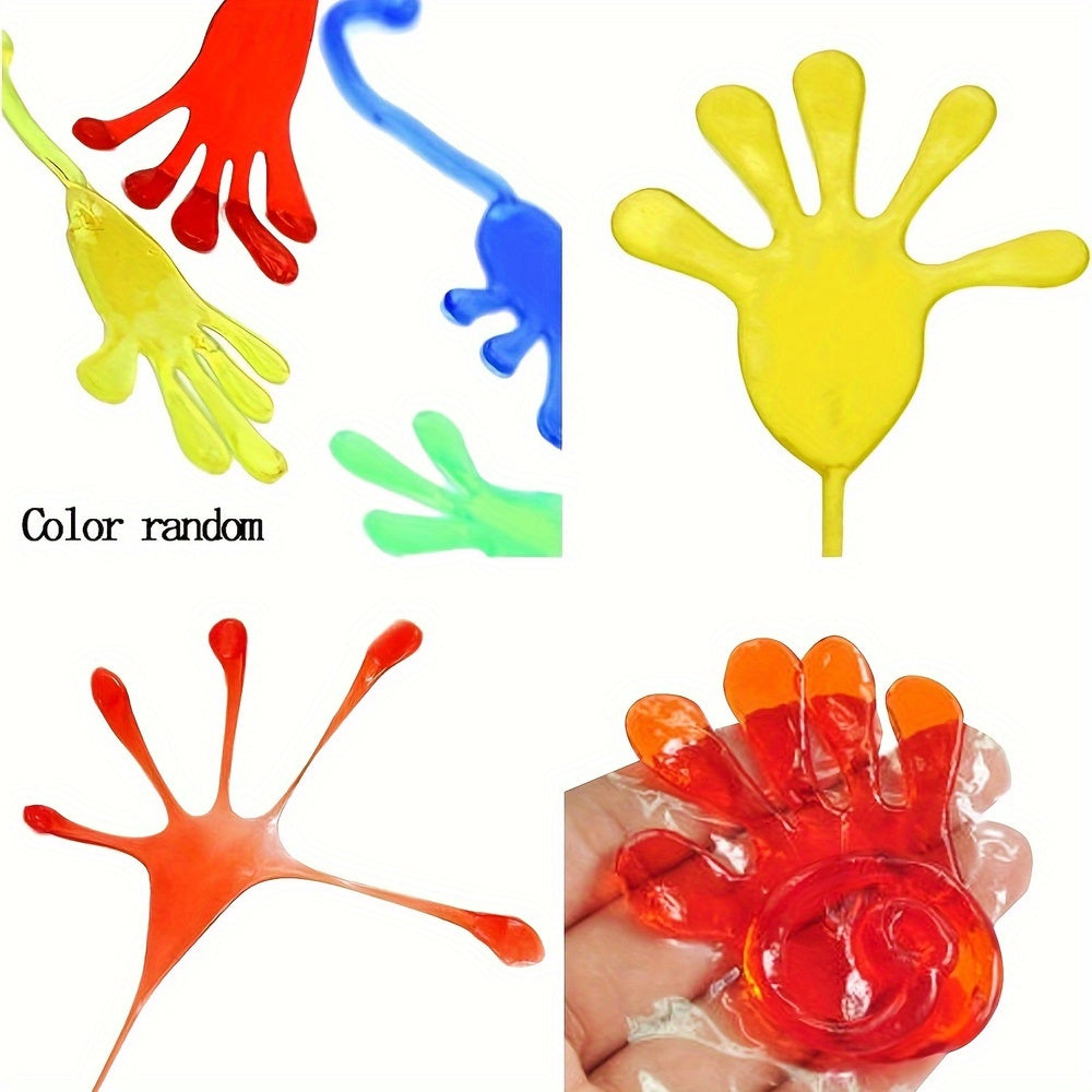 10pcs Elastic Sticky Palm Climbing Wall Vent Palm Large Prank Toy