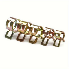 75pc Colorful Zinc Plated Elastic Hoop 6-22mm Pipe Clamp Repair Tool Set