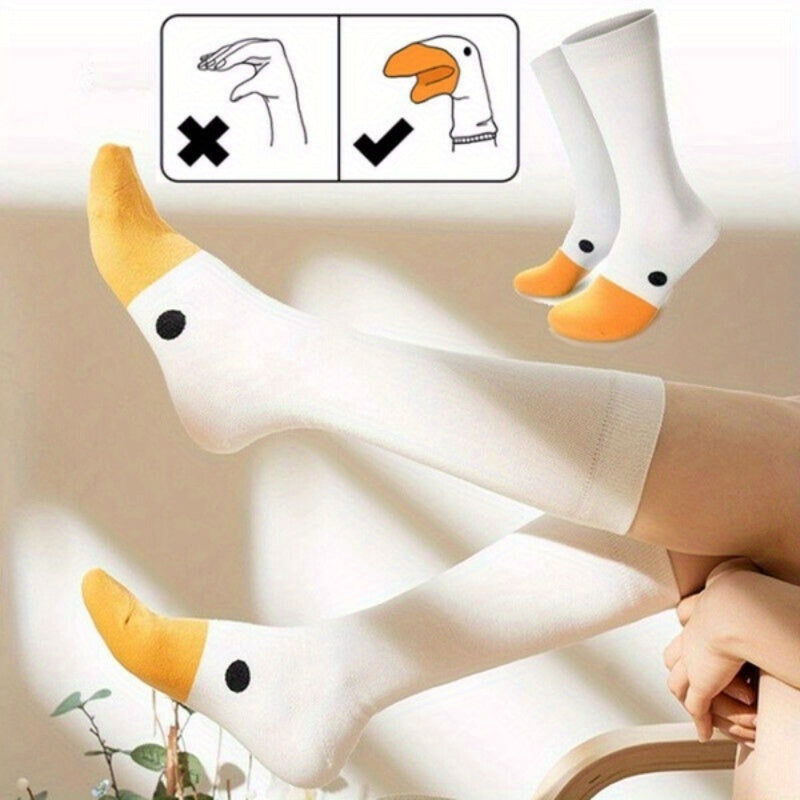 Goose Game Socks Funny Unisex Cotton Casual Socks