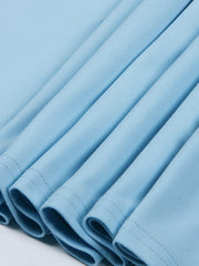  Cartoon Cat Print Long Sleeve Round Neck Nightdress