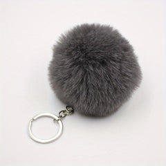 Faux Fur Ball Key Chain Cartoon Key Chain Pendant