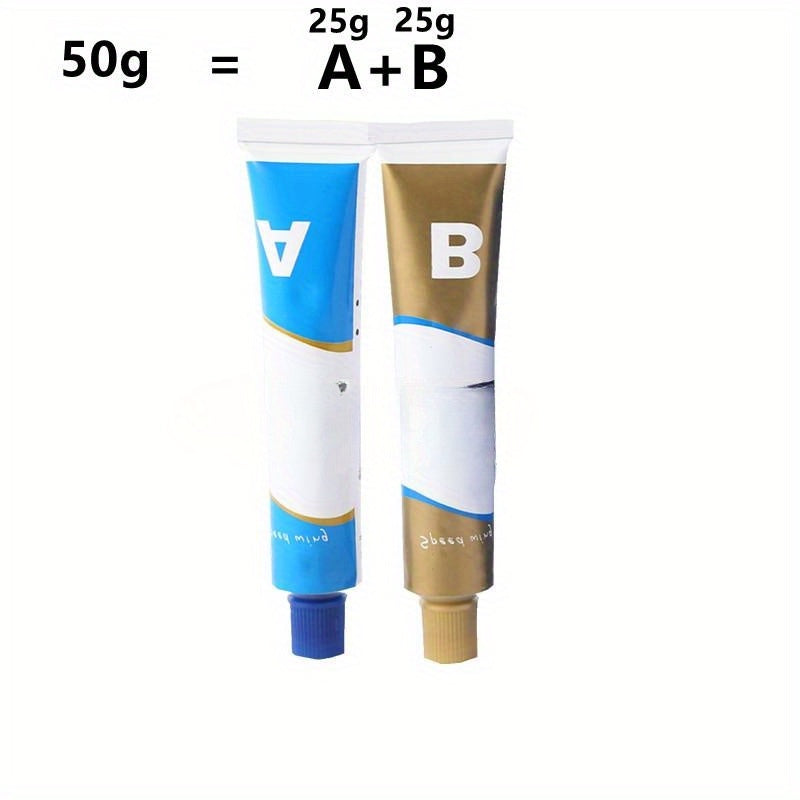 20 50 100g A B Metal Repair Paste Glue Heat Resistance Welding Adhesive