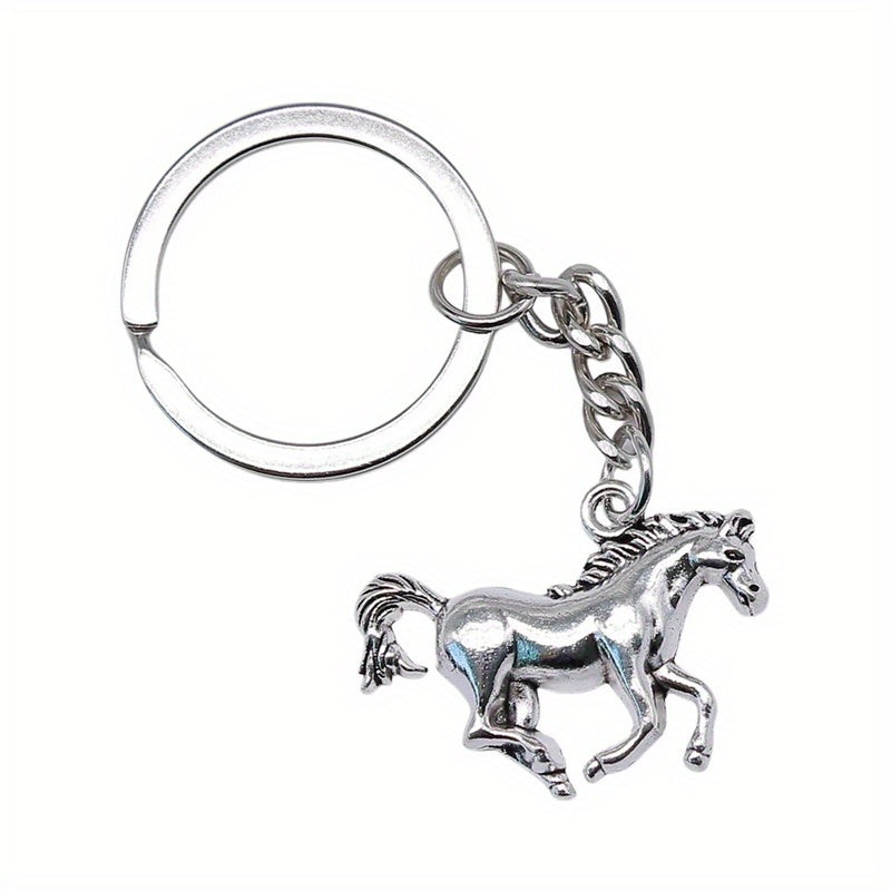 Vintage Horse Pendant Keychain for Women Girls