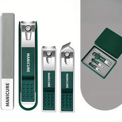 3pcs Portable Nail Clippers Fingernail & Toenail Cutter Manicure Tool