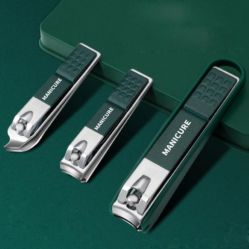 3pcs Portable Nail Clippers Fingernail & Toenail Cutter Manicure Tool