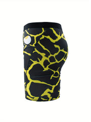 Geometry Pattern High Stretch Boxer Briefs for Men
