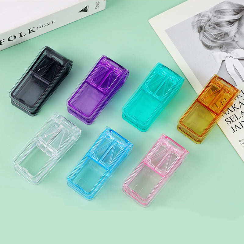 2 in 1 Pill Cutter Portable Medicine Box
