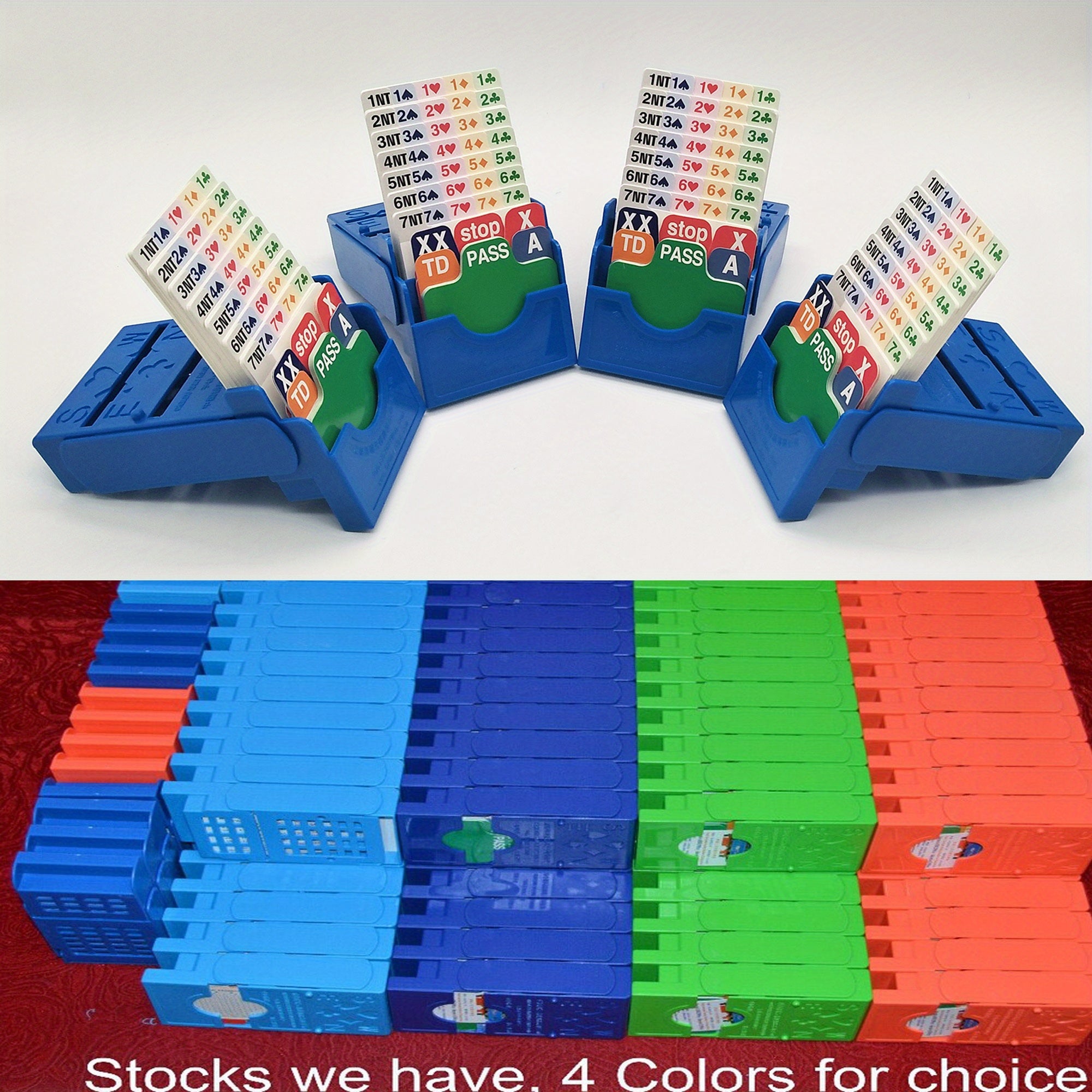 Bridge Bidding Boxes Set Of Four Bidding Device