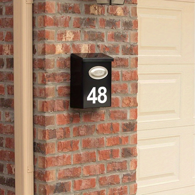 10pcs Reflective Digital Number Sticker