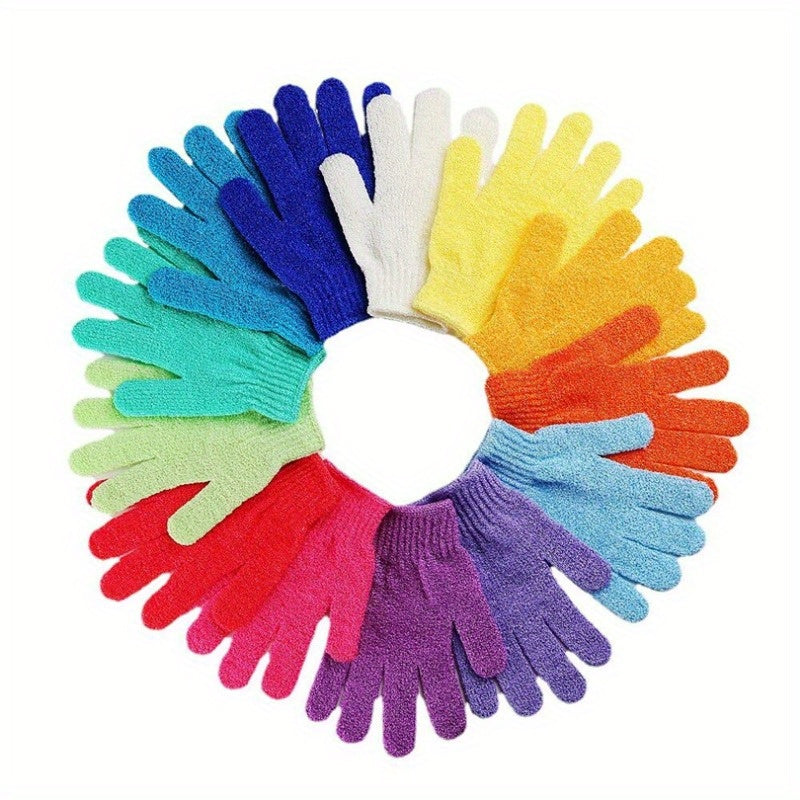 4pcs Exfoliating Bath Gloves for Soft Smooth Skin Bath Shower