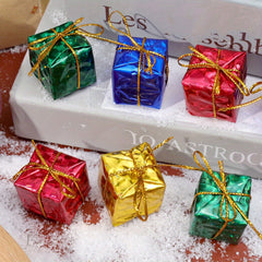 6PCS Mini Gift Boxes Christmas Decorations Foam Present Box Xmas Tree Hanging