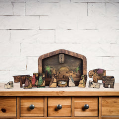 Wooden Nativity Puzzle Table Decoration Christmas Gift
