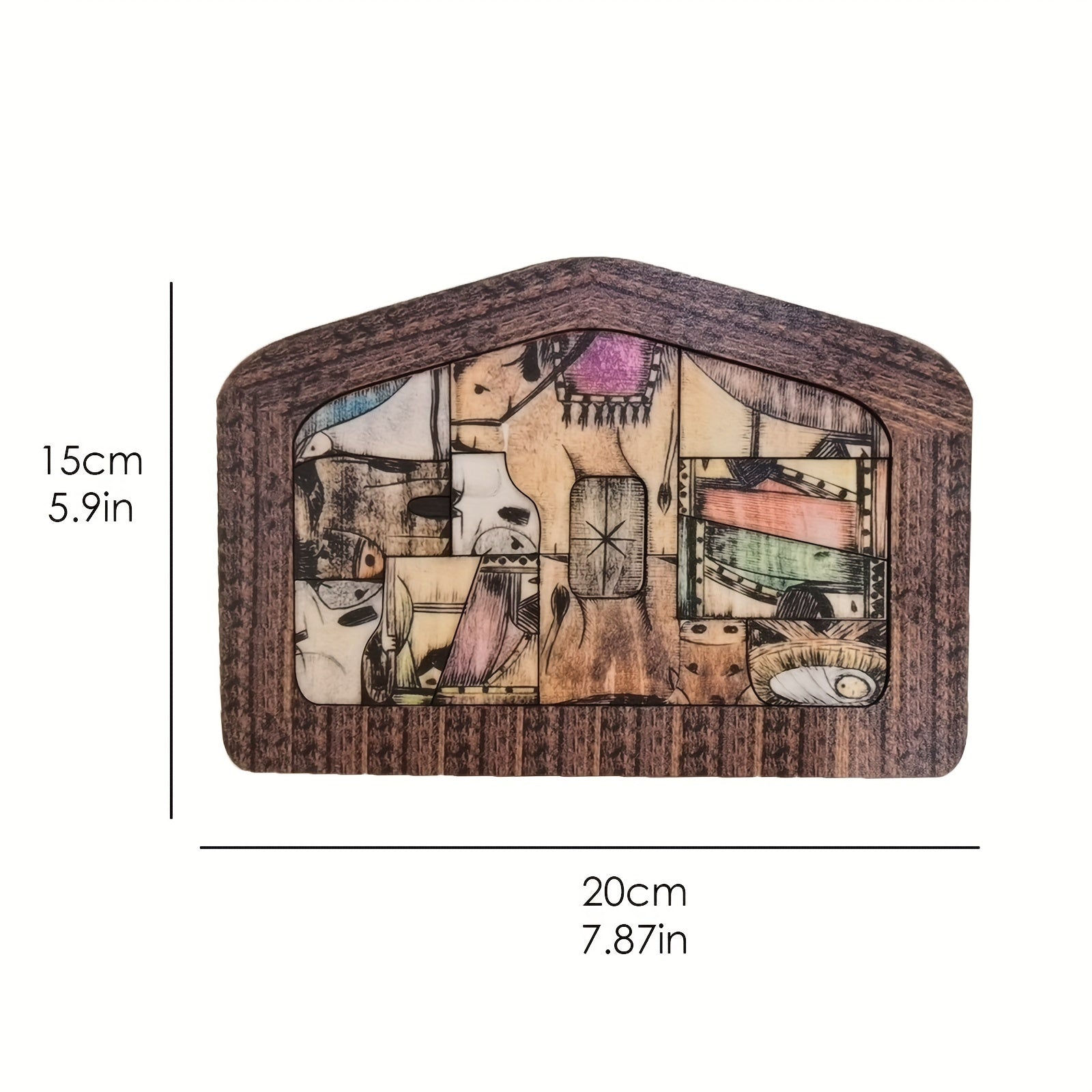 Wooden Nativity Puzzle Table Decoration Christmas Gift