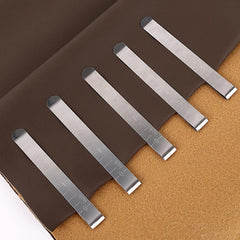 4pcs Metal Sewing Crimping Clip Stainless Steel Ruler Measurement Clips