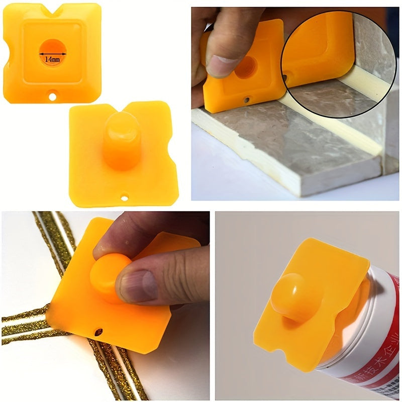 5pcs Caulking Nozzle Set for Tile Brick Joints Floor, Silicone Remover