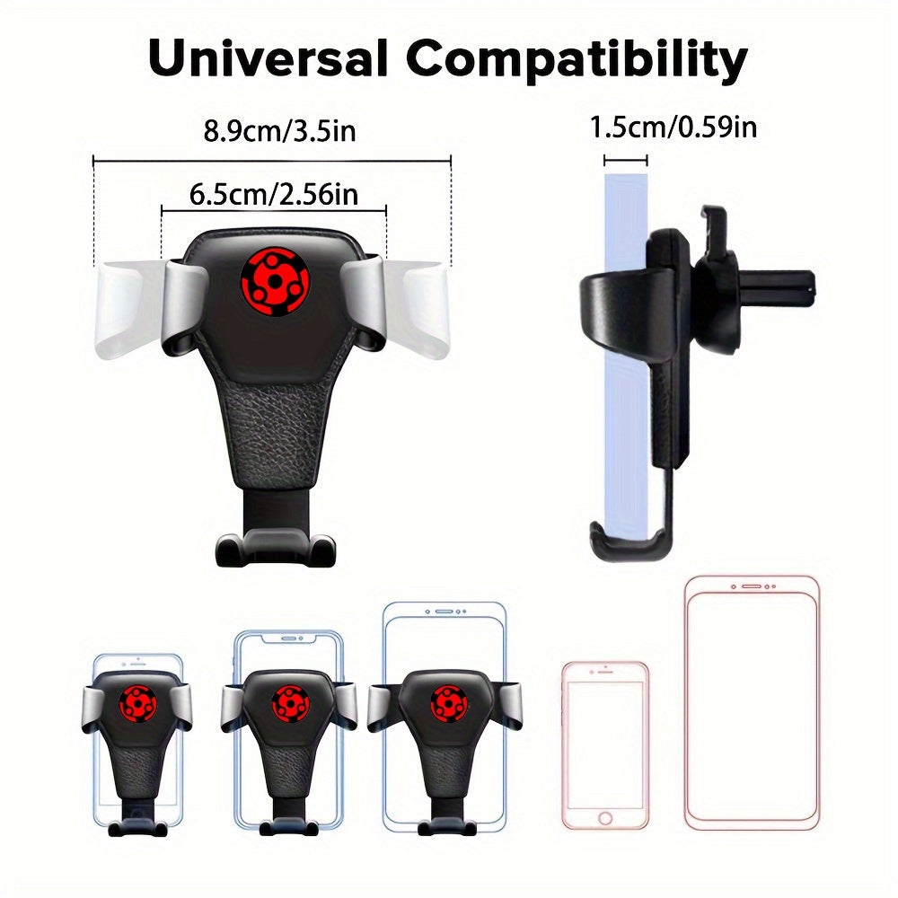 Gravity Car Phone Holder Air Vent Clip Mount Mobile Cell Stand Red Lucky Cloud