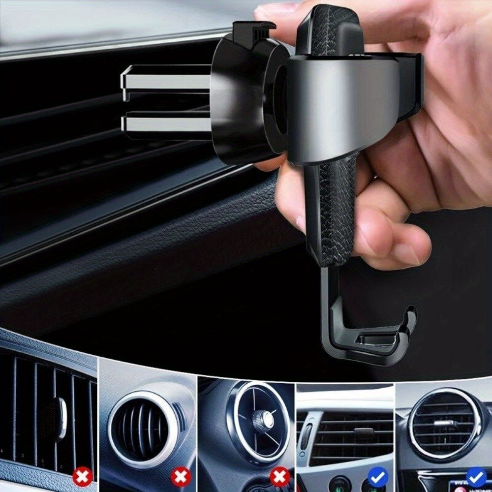 Gravity Car Phone Holder Air Vent Clip Mount Mobile Cell Stand Red Lucky Cloud