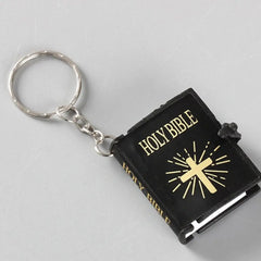 Mini Holy Bible Keychain Small Book Pendant Ornament Gift
